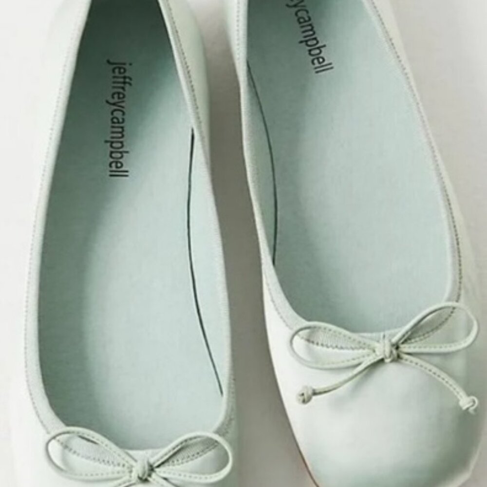 Jeffrey Campbell Aurora Flats Frosted Spearmint - New, Never Worn!